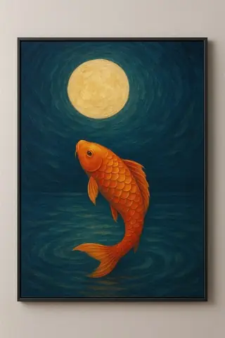 Hình Ảnh Cá Chép Trông Trăng 2025 | Fts Decor Hình Ảnh Cá Chép Trông Trăng 2025 | Fts Decor