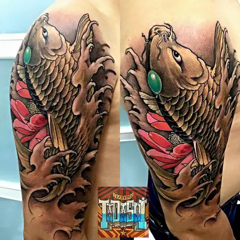 Hình Xăm Cá Chép Hóa Rồng Đẹp: