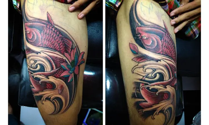 Hình Xăm Cá Chép Hóa Rồng Đẹp: