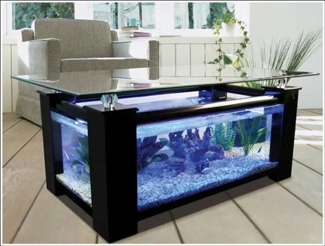 Các Mẫu Bàn Sofa Hồ Cá Đẹp Nhiều Người Yêu Thích