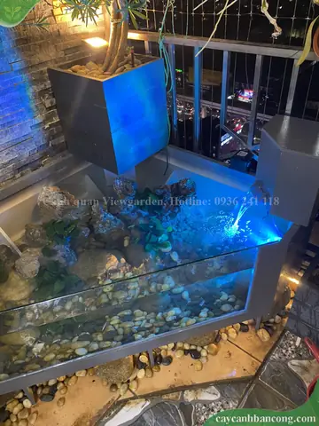 Bể Cá Kết Hợp Chậu Trồng Cây Tiện Lợi, Độc Đáo Cho Ban Công