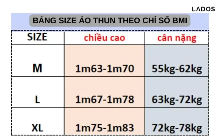 1. Chọn Size Áo Thun Nam Form Rộng