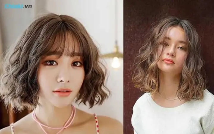 32. Tóc Nữ Ngắn Xoăn Xù Mì