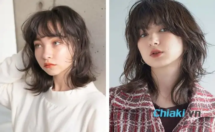 23. Tóc Mullet Nữ Uốn Xoăn Lơi