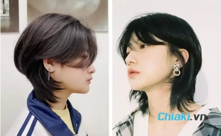 Kiểu Tóc Mullet Layer Nữ Ngắn