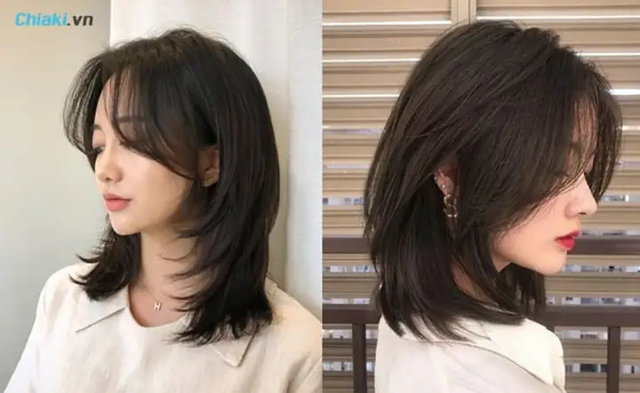 Mẫu Tóc Ngắn Uốn Layer