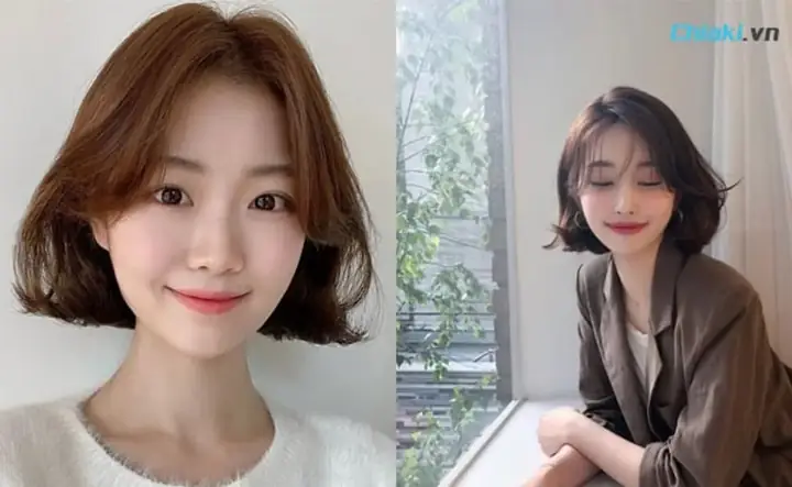 Tóc Ngắn Nữ Uốn Hàn Quốc