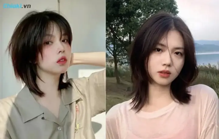 31. Mẫu Tóc Nữ Ngắn Layer Mullet