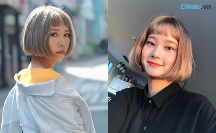 13. Tóc Ngắn Nữ Đẹp Mái Ngố