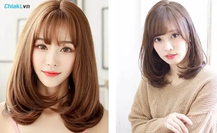 23. Tóc Ngắn Cho Nữ Uốn Phồng Chữ C