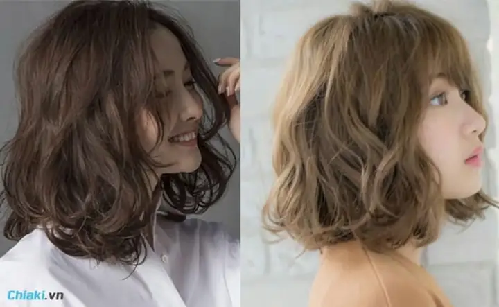 Tóc Ngắn Đẹp Uốn Xoăn Lơi