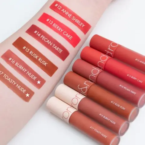 Bảng Màu Son Romand Zero Velvet Tint Bảng Màu Son Romand Zero Velvet Tint
