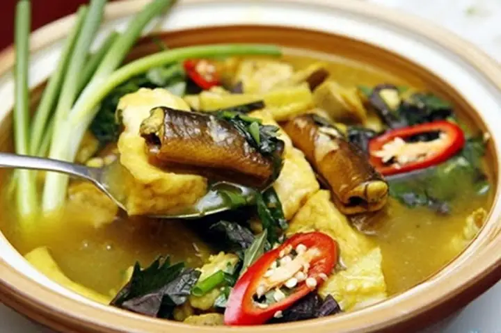 Cá Chạch Om Chuối Đậu