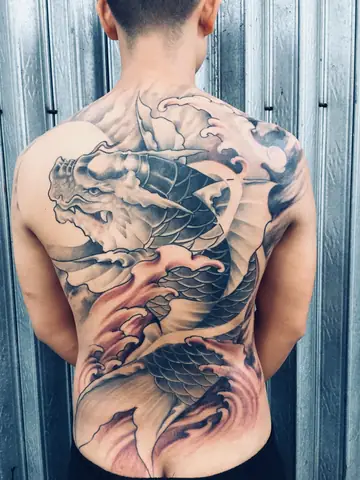 Hình Ảnh Cho Hình Xăm Cá Chép Vượt Quỷ Môn Quan: