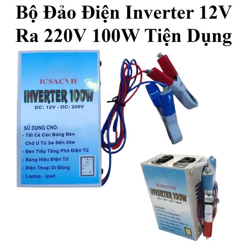 Bộ Đảo Điện Inverter 12v Ra 220v 160w Cao Cấp