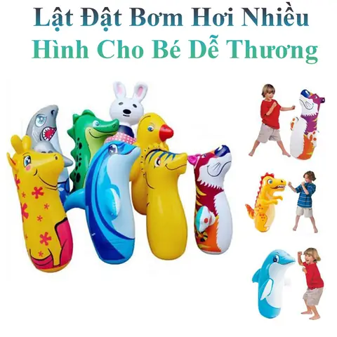 Lật Đật Bơm Hơi Nhiều Hình Cho Bé Dễ Thương