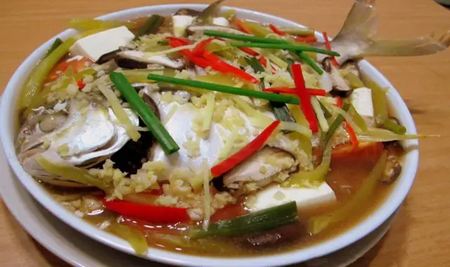 Cá Chim Hấp Kiểu Triều Châu. | Cá Chim Hấp Kiểu Triều Châu. |