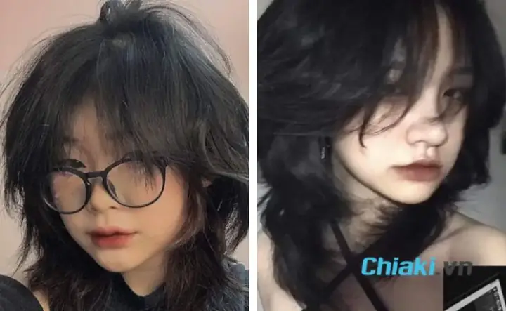 15. Tóc Mullet Wolf Haircut Nữ