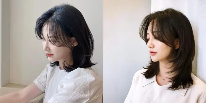 Tóc Layer Bob Tỉa Mái Bay