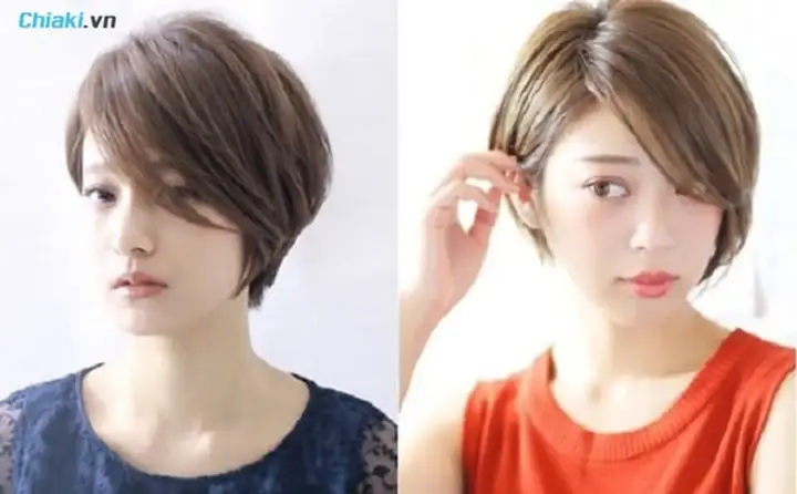 38. Tóc Nữ Ngắn Mái Lệch