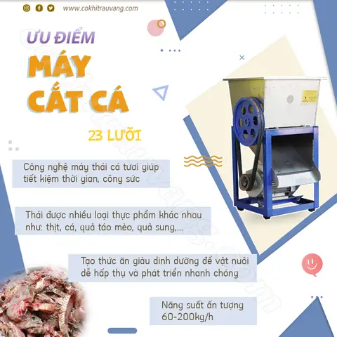 Máy Cắt Cá Mồi Cho Năng Suất Vượt Trội