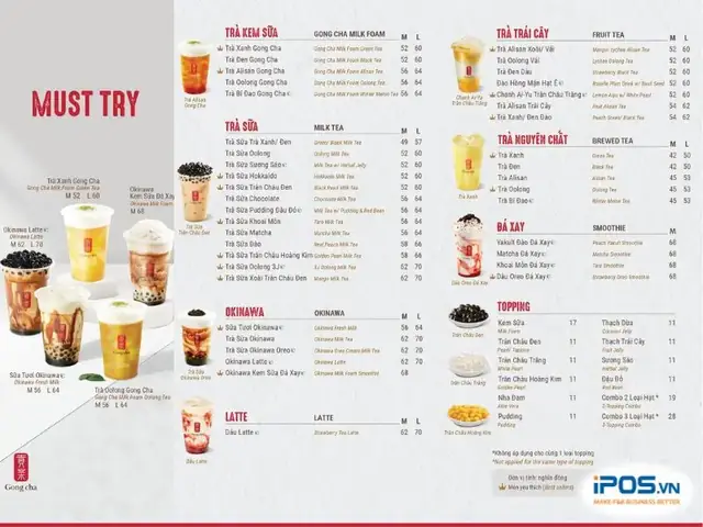 Menu Trà Sữa Gong Cha: Khám Phá Công Thức Đồ Uống "bí Mật" Của Idol K-pop