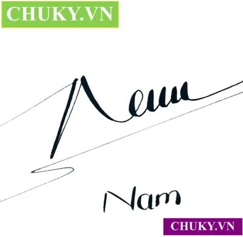 Mẫu Chữ Ký Cho Tên Nam Một Chữ (chữ Ký Tên Nam Đơn Giản)