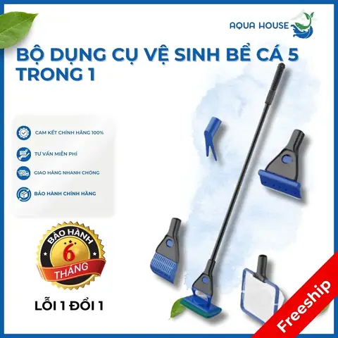 Bộ Dụng Cụ Vệ Sinh Bể Cá 5 Trong 1 Jingye - Aqua House - Phụ ...
