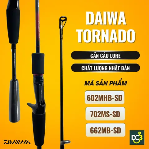 Cần Câu Lure Daiwa Tornado 2 Khúc