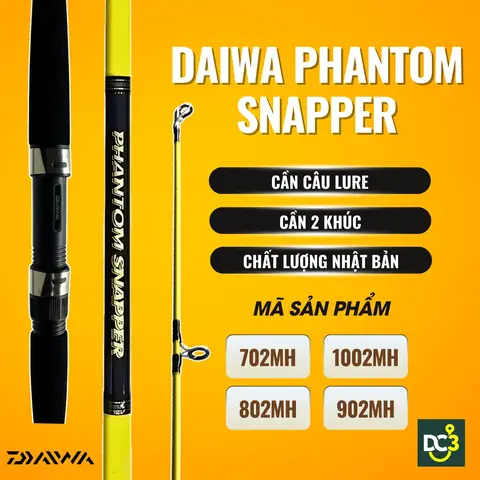 Cần Câu Lure Daiwa Phantom Snapper 2022 – 2 Khúc