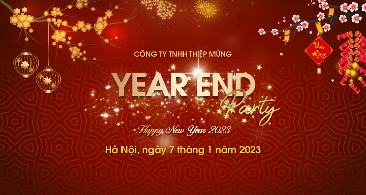 Thiết Kế Đẹp Mắt Cho Phông Nền Year End Party Đón Chào Năm Mới Thiết Kế Đẹp Mắt Cho Phông Nền Year End Party Đón Chào Năm Mới