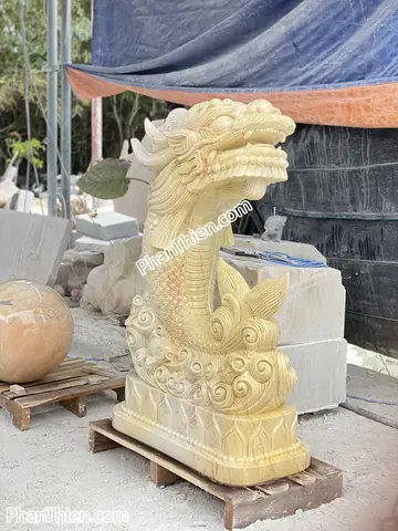 Tượng Cá Chép Hóa Rồng Bằng Đá - Ý Nghĩa, Cách Đặt Và Bảng Giá Tại Xưởng
