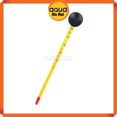 Nhiệt Kế Thủy Ngân Đo Nhiệt Độ Hồ Cá Cảnh Thủy Sinh - Màu Trắng