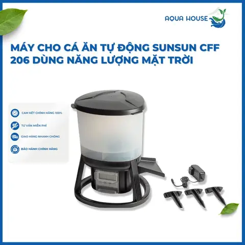 Máy Cho Cá Ăn Tự Động Năng Lượng Mặt Trời Sunsun Grech ...