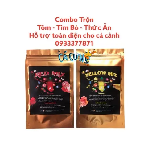 Cách Làm Tôm Trộn Cho Cá ? Nguyên Liệu Trộn Tôm Trộn Tim Bò ...