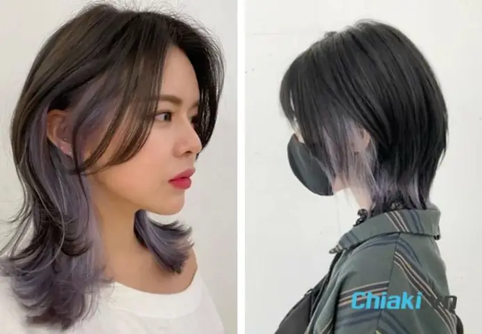 33. Kiểu Tóc Mullet Nhuộm Underlight