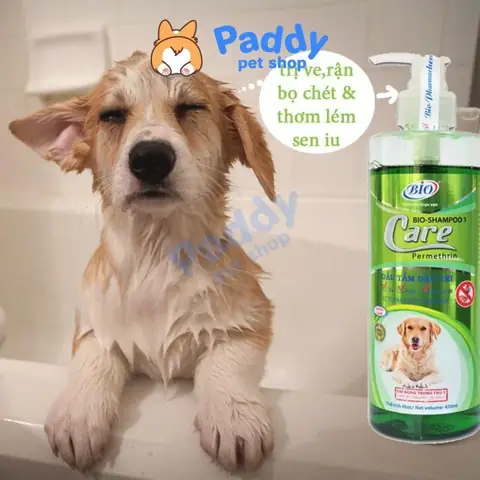 Sữa Tắm Cho Chó Mèo Bio Care Permethrin