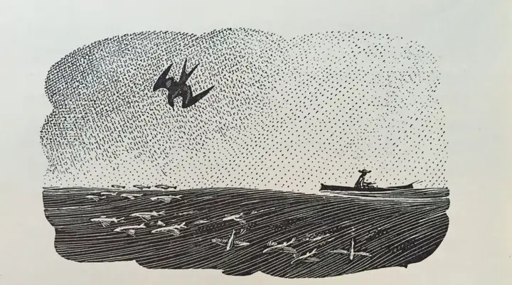 Con Cá Kiếm Trong Ông Già Và Biển Cả