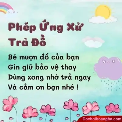 Bài Thơ Phép Ứng Xử Trả Đồ