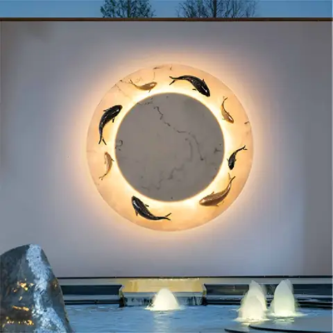 Đèn Ốp Tường Ngoài Trời Đàn Cá Bơi Lội B1179 | Flexhouse Vn