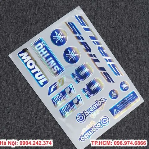 Decal 7 Màu Dán Hồ Cá