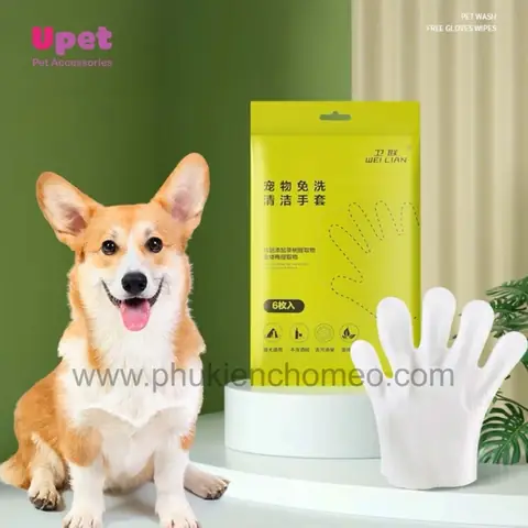 Găng Tay Tắm Khô, Khử Mùi, Vệ Sinh Cho Thú Cưng (túi 6 Chiếc) Găng Tay Tắm Khô, Khử Mùi, Vệ Sinh Cho Thú Cưng (túi 6 Chiếc)