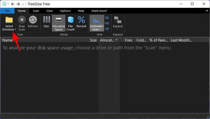 Quét Nhanh Kích Thước Thư Mục Và Giải Phóng Dung Lượng Quét Nhanh Kích Thước Thư Mục Và Giải Phóng Dung Lượng