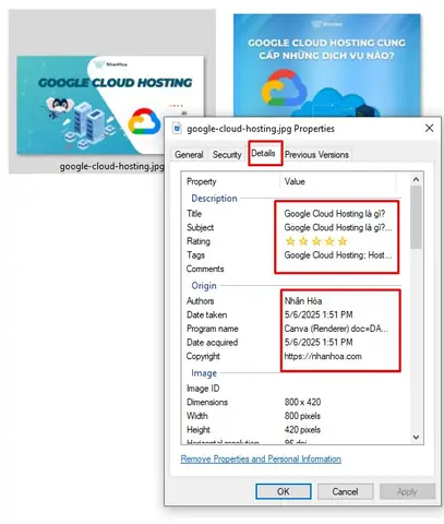 Tối Ưu Thông Tin Metadata Ảnh