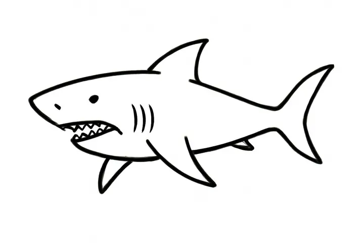 Tô Màu Cá Mập Cho Bé – Hình Tô Màu Con Cá Mập Pdf Miễn Phí