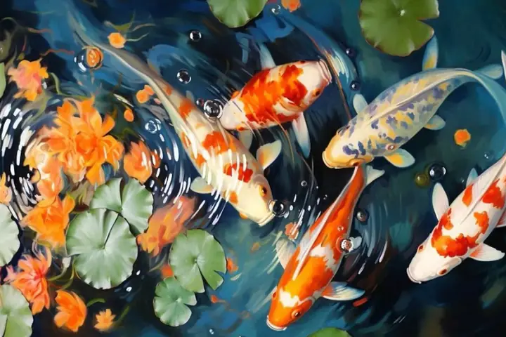 Hình Nền Cá Koi Động