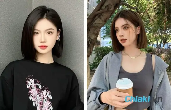 42. Tóc Ngắn One-length Bob