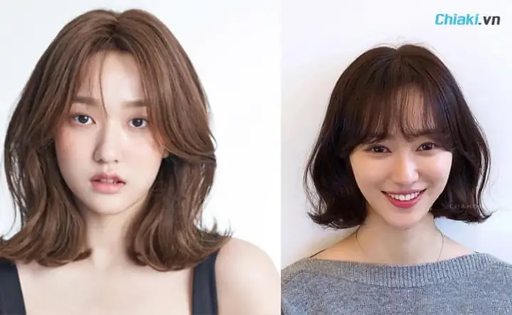 Kiểu Tóc Ngắn Đẹp Uốn Xoăn Nhẹ