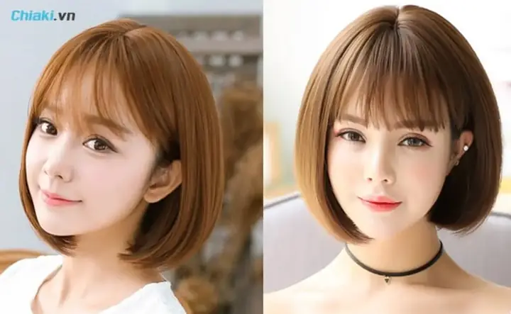 21. Tóc Ngắn Nữ Xinh Duỗi Phồng