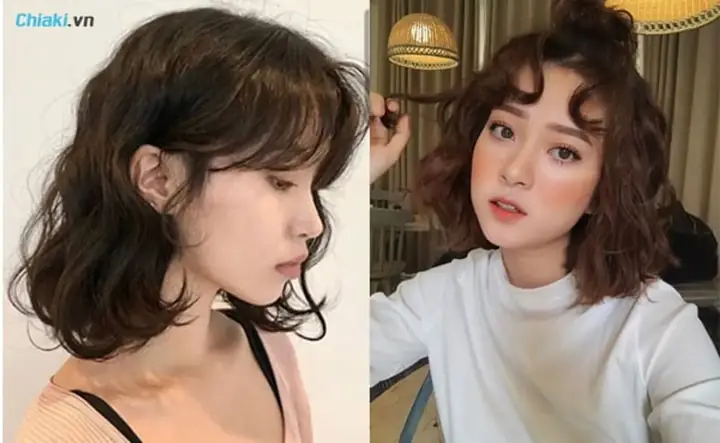 20. Kiểu Tóc Ngắn Nữ Xoăn Retro